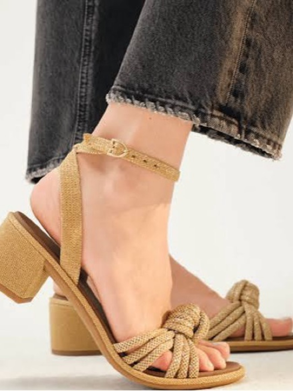 Rothy's The Knot Sandal in Golden Sun